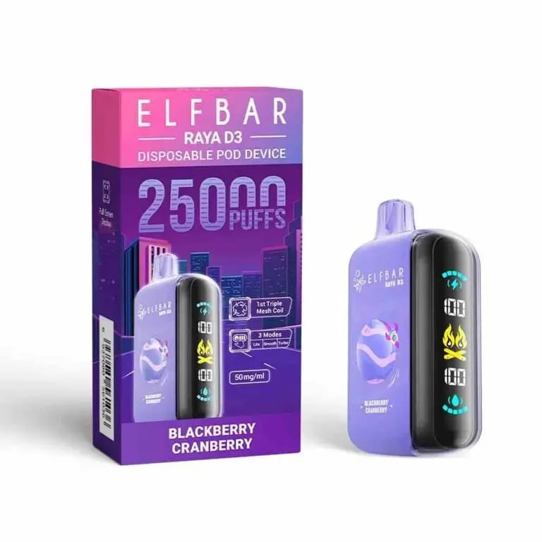 Elf Bar Raya D3 Blackberry cranberry – 25000 Sale Chandigarh