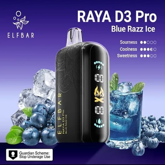Elf Bar Raya D3 Pro 30K Blue Razz Ice Sale Chandigarh